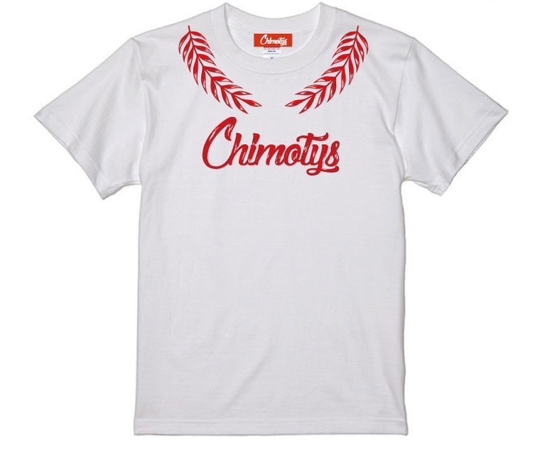 CHIMOTYS Tシャツ   WHITE✖️RED