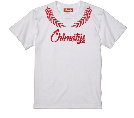 CHIMOTYS Tシャツ   WHITE✖️RED